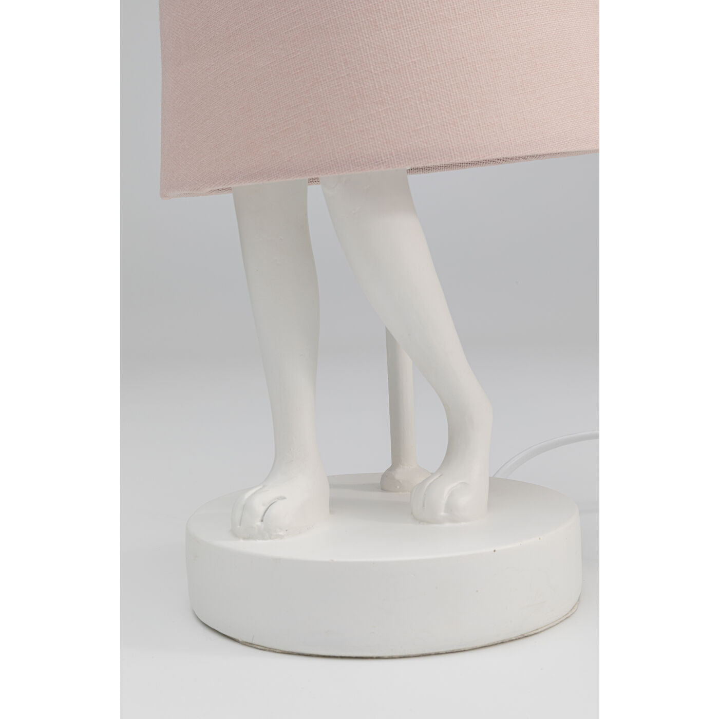 Table Lamp Animal Rabbit White/Rose 50cm