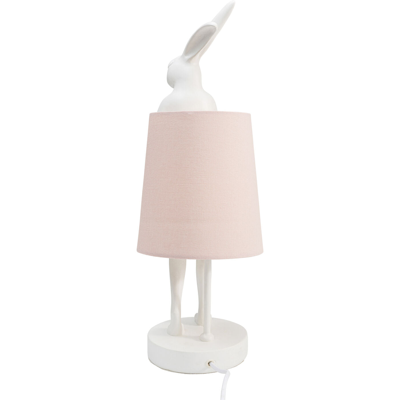 Table Lamp Animal Rabbit White/Rose 50cm