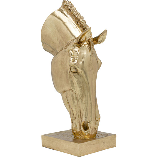 Deco Object Horse Face Gold 72cm