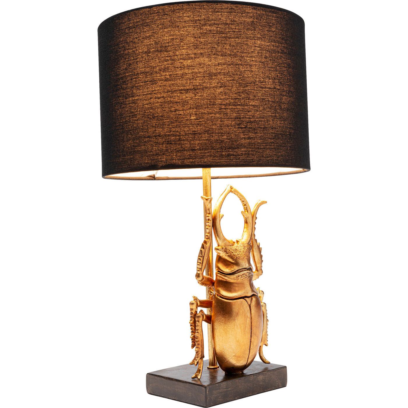 Table Lamp Animal Beetle Gold 42cm