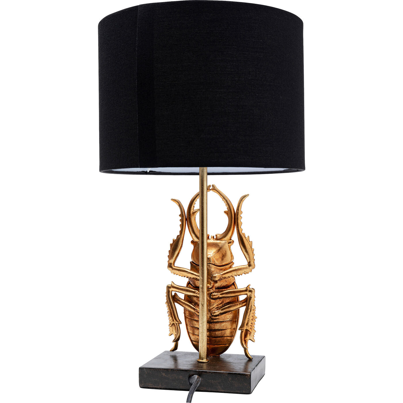 Table Lamp Animal Beetle Gold 42cm