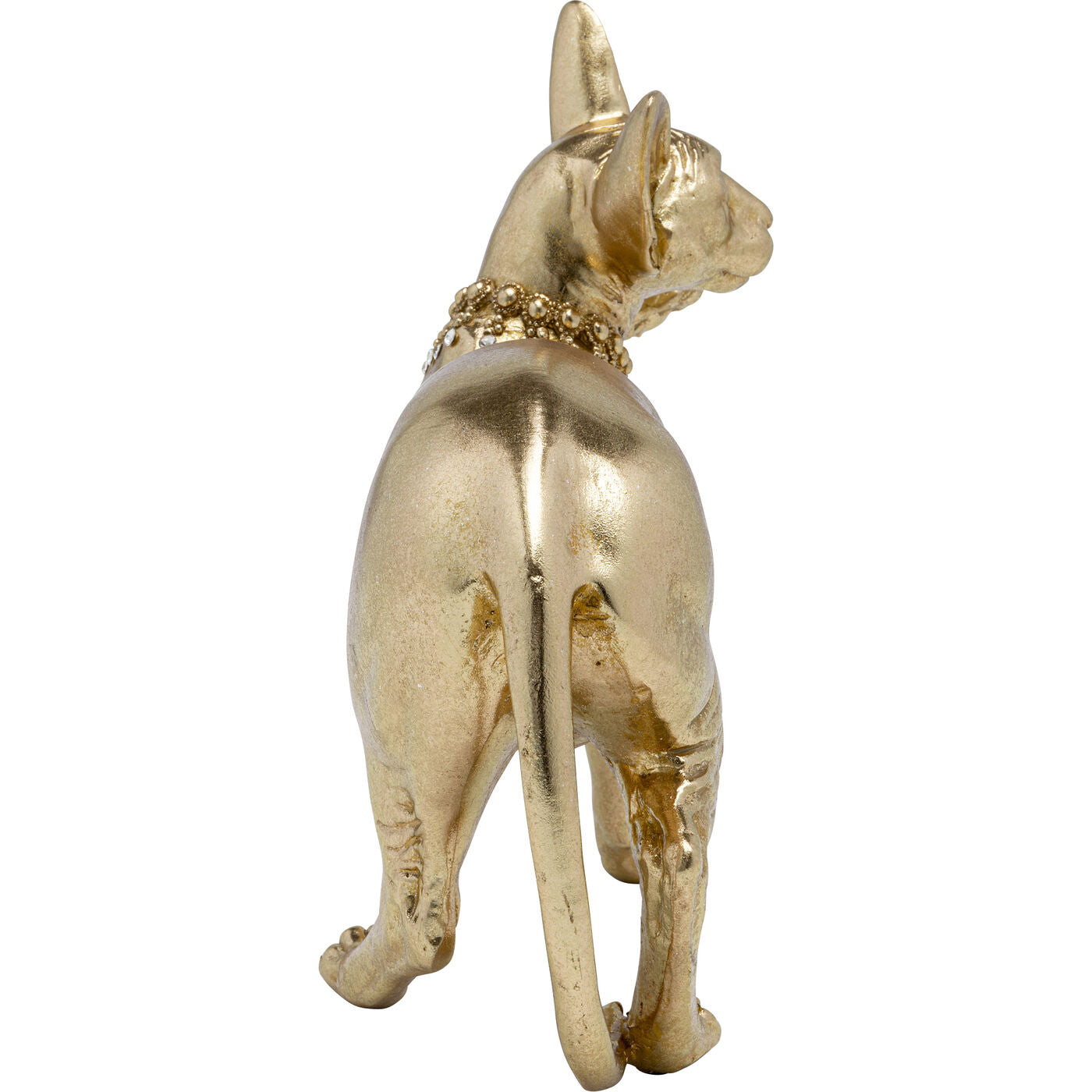 Deco Figurine Standing Cat Audrey Gold 29cm