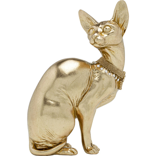 Gold Cat Figurine 