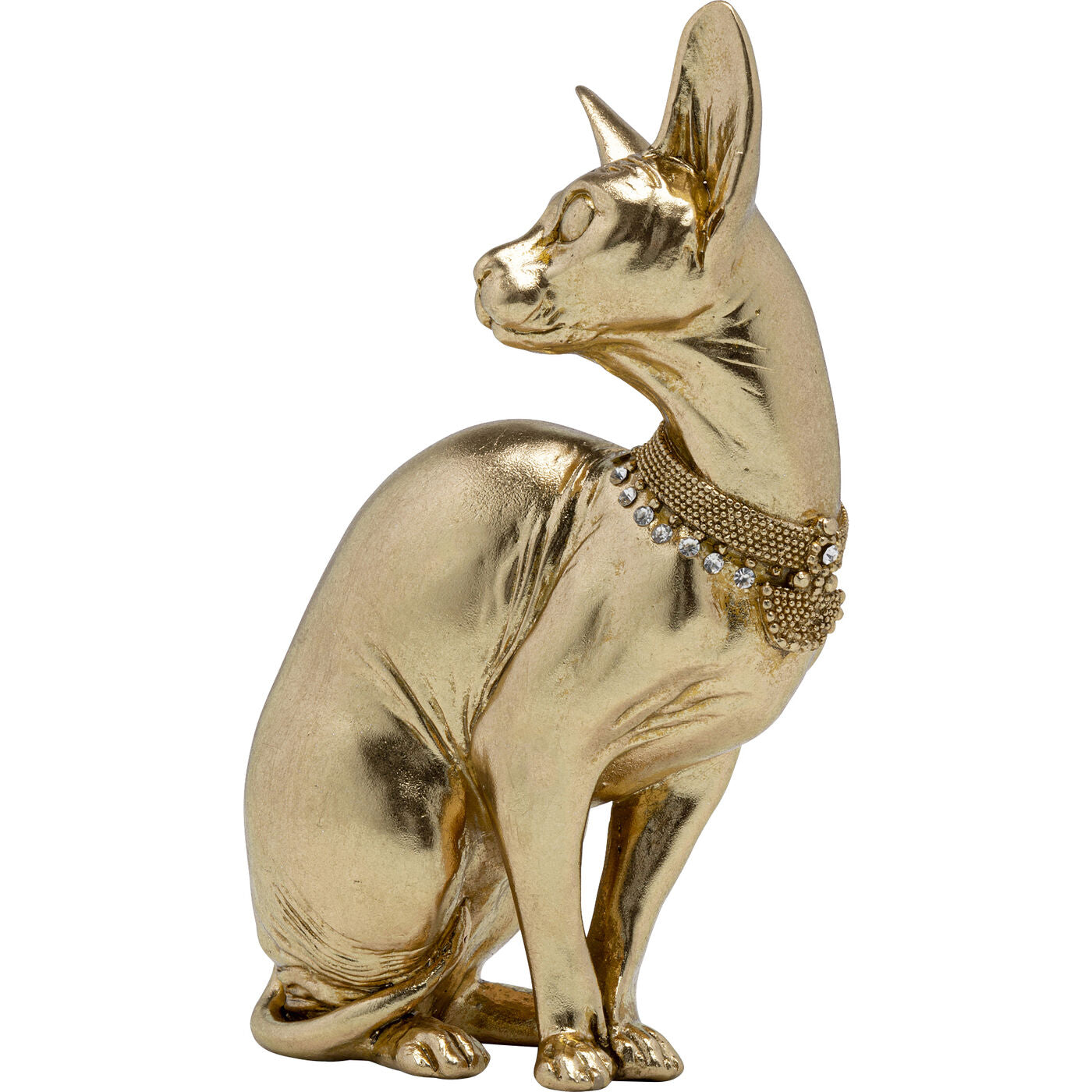 Gold Cat Figurine 