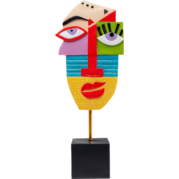 Deco Object Abstract Face Multicolour 52cm