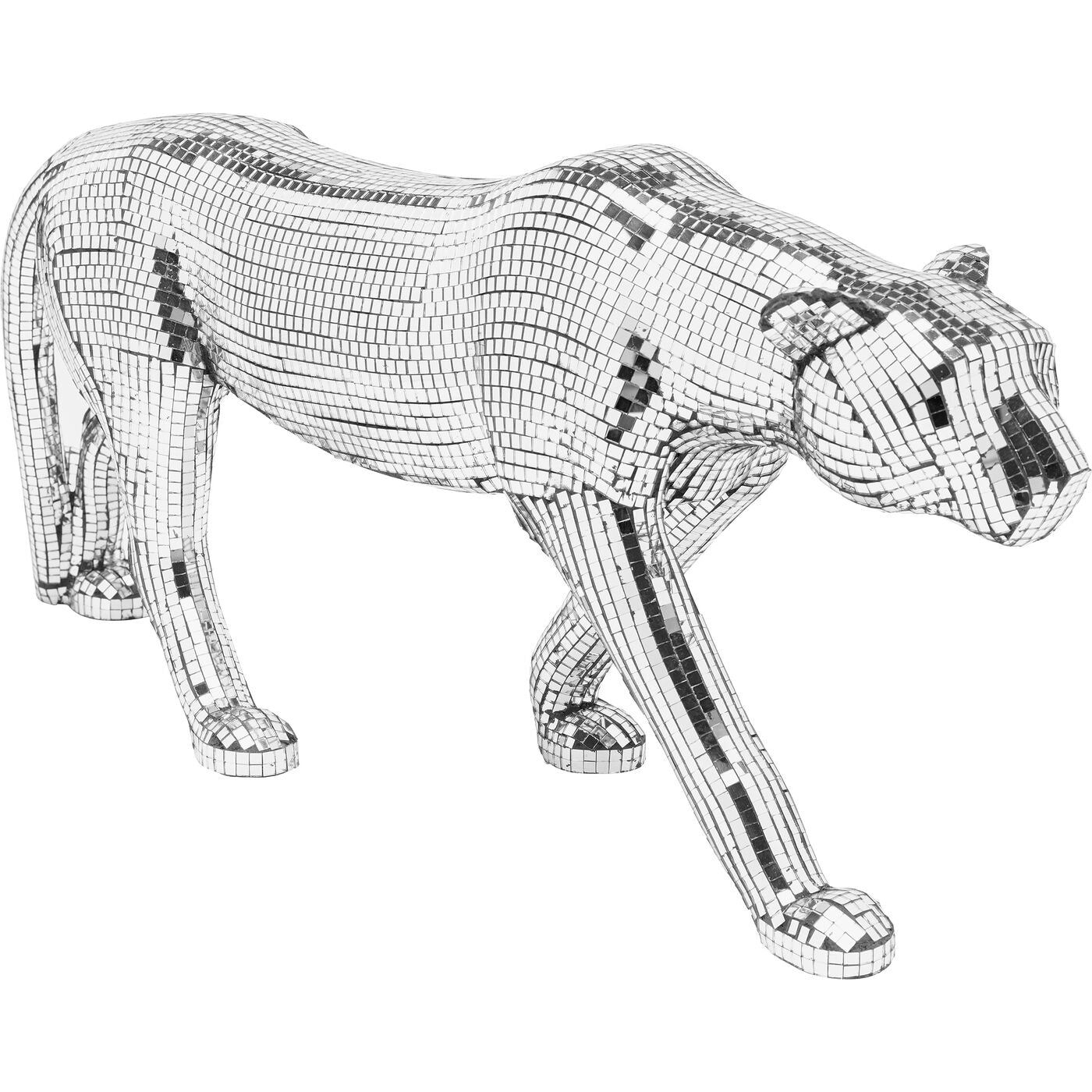 Deco Figurine Mosaic Walking Leopard 32cm