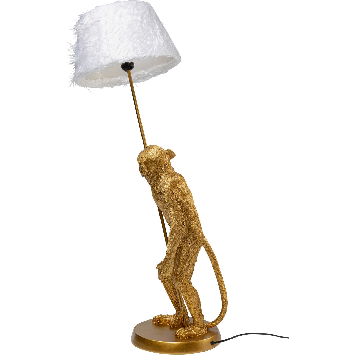 Table Lamp Animal Standing Monkey Gold 51cm