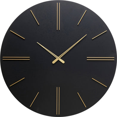 Wall Clock Luca Black √ò70cm