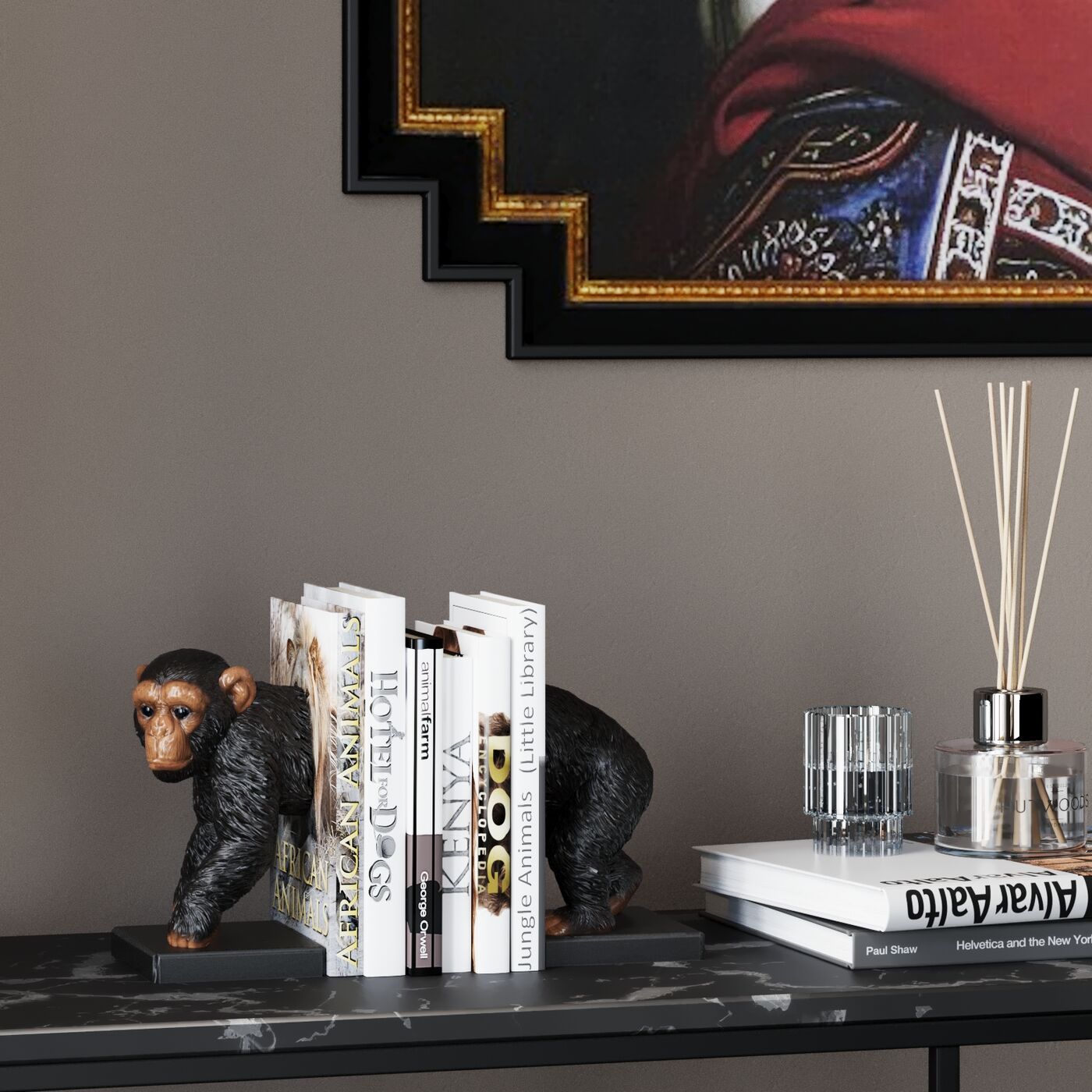 Bookend Chimp (2/Set)