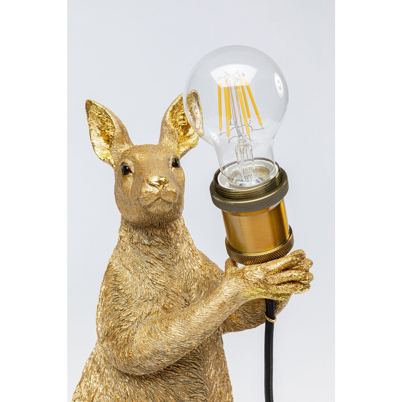 Table Lamp Animal Kangaroo Gold 46cm