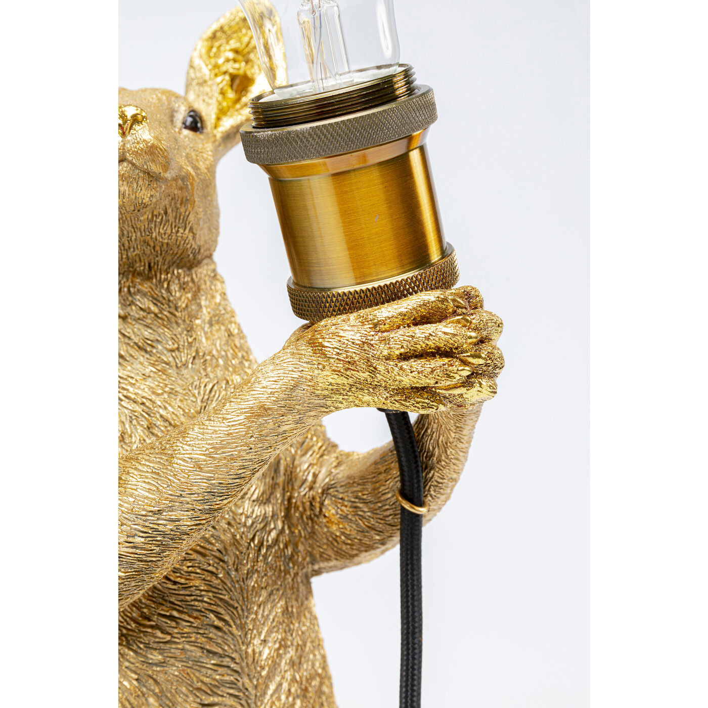 Table Lamp Animal Kangaroo Gold 46cm