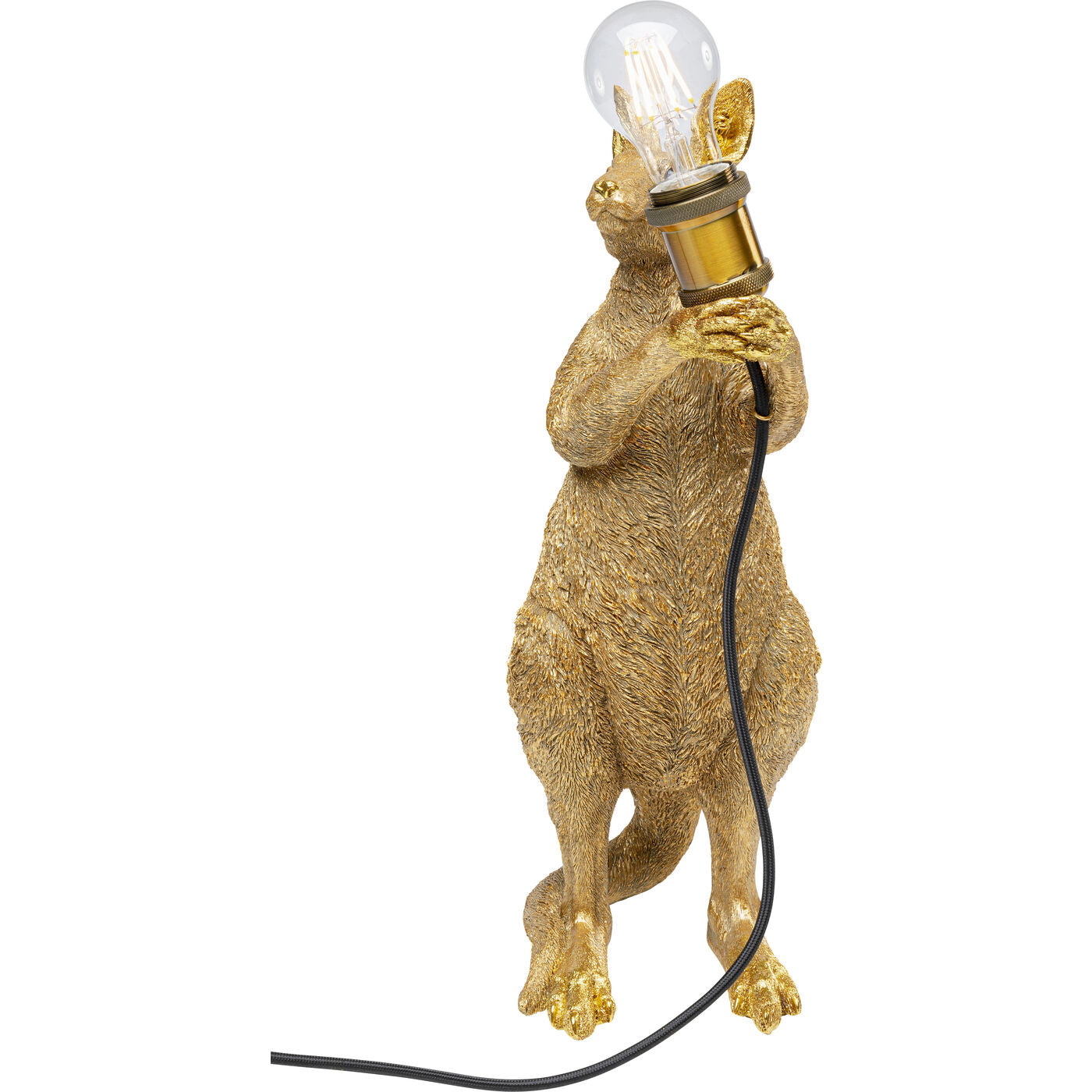 Table Lamp Animal Kangaroo Gold 46cm