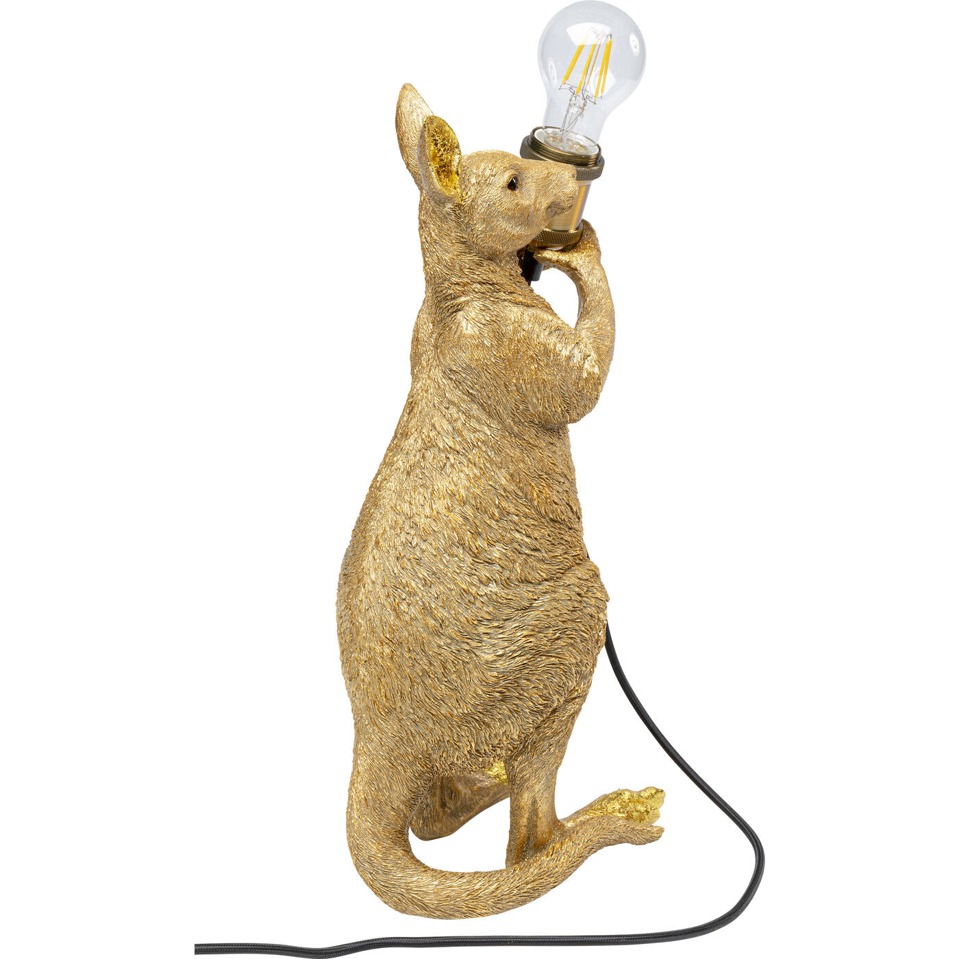 Table Lamp Animal Kangaroo Gold 46cm