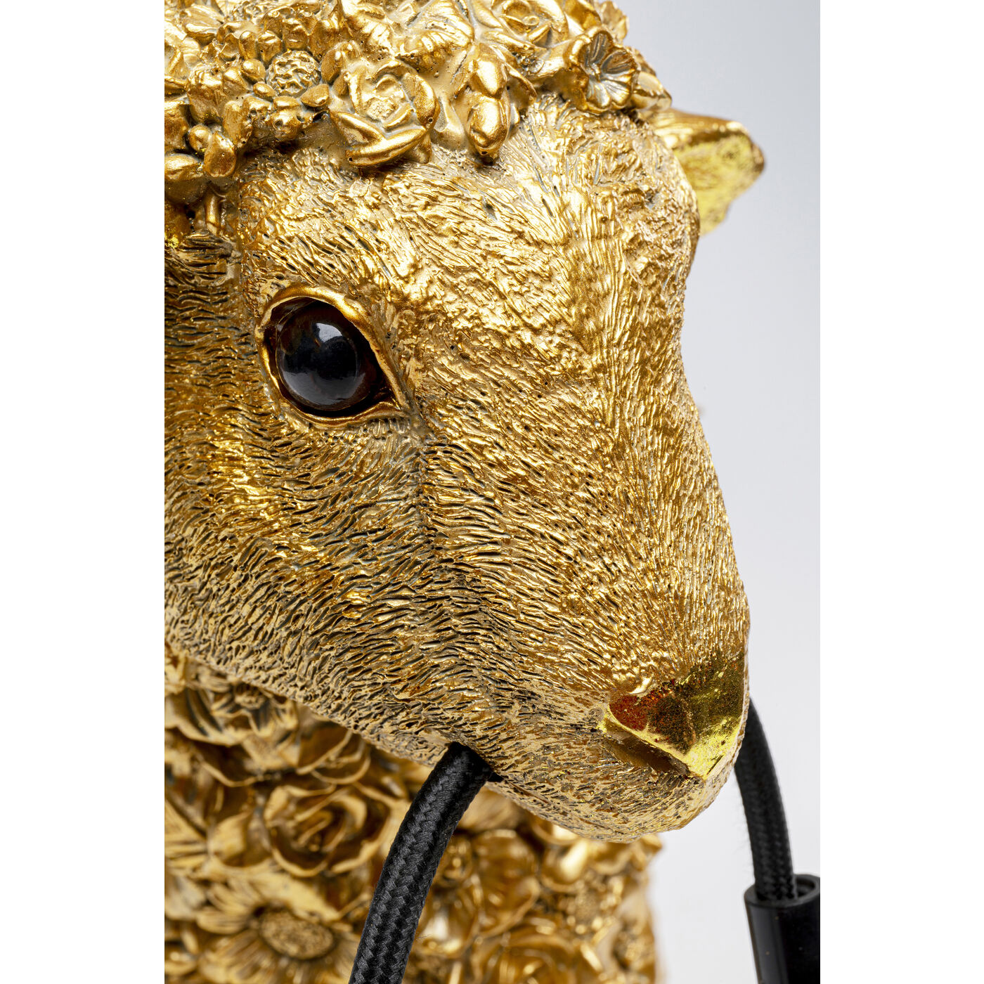 Table Lamp Animal Flower Sheep Gold 36cm