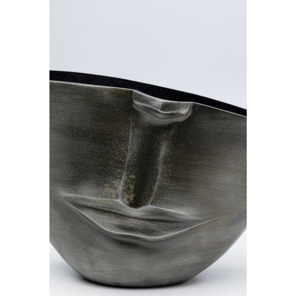 Vase Half Face Anthracite 31cm