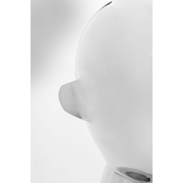 Deco Object Abstract Face Silver 22cm