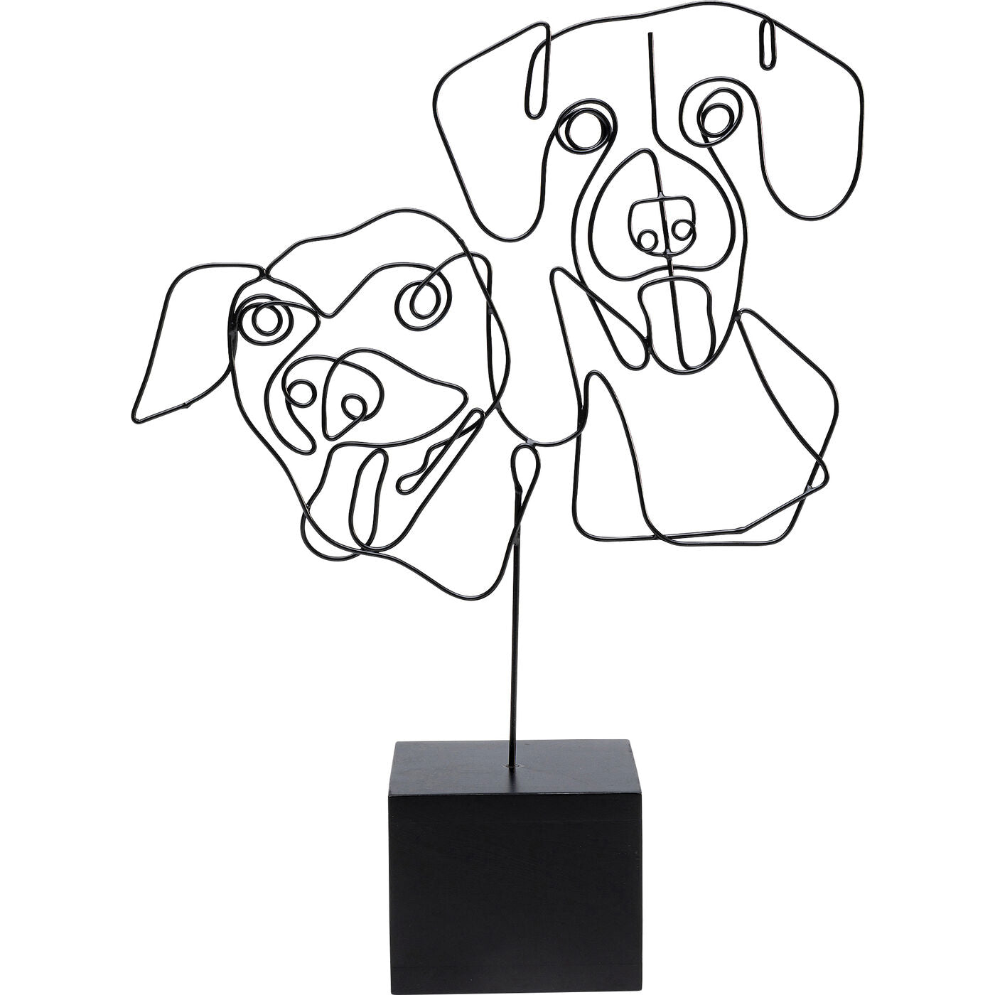 Deco Object Wire Dog Faces 38cm