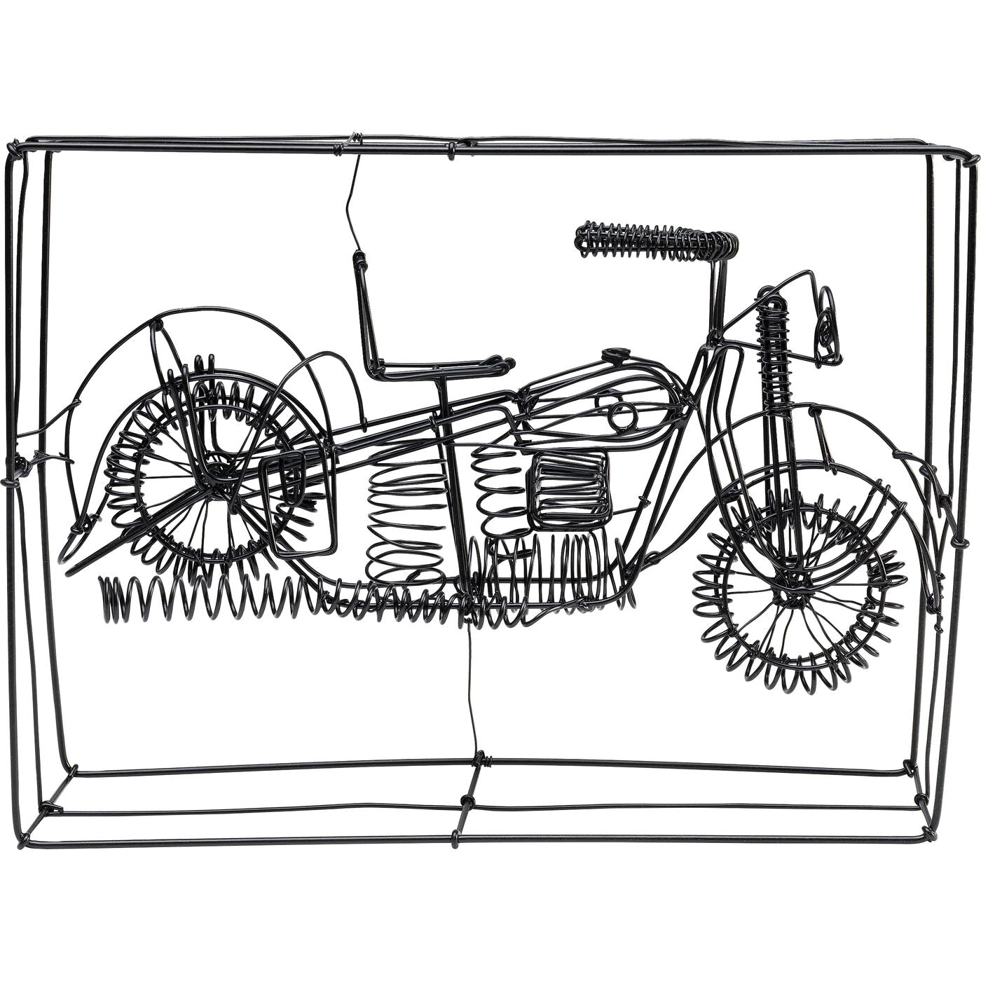 Deco Object Wire Harley Bike 32cm