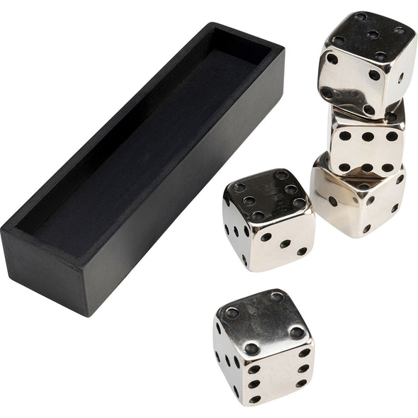 Deco Object Dices Silver 20x6cm