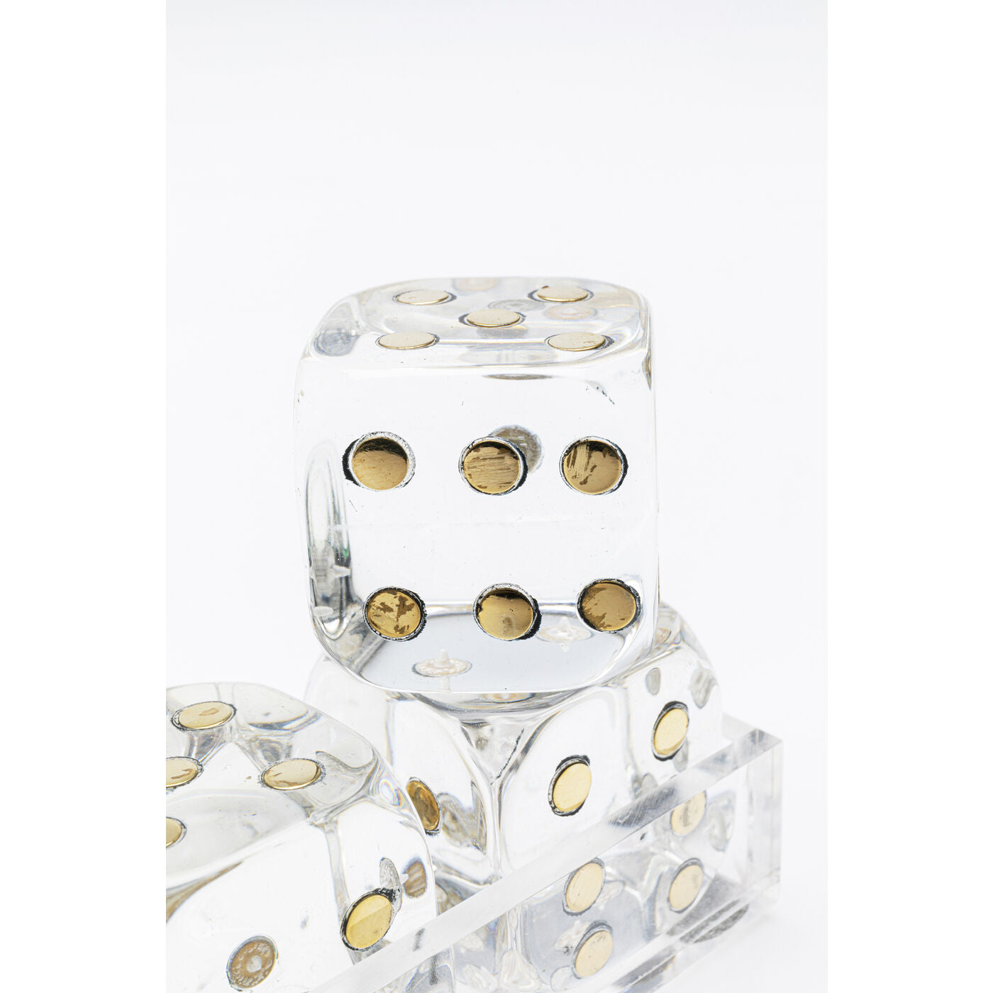 Deco Object Dice Transparent 17x4cm