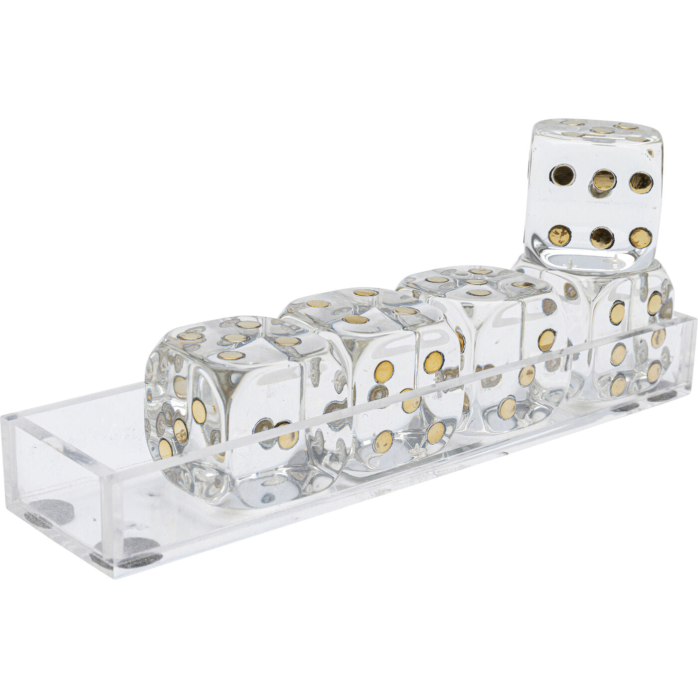 Deco Object Dice Transparent 17x4cm