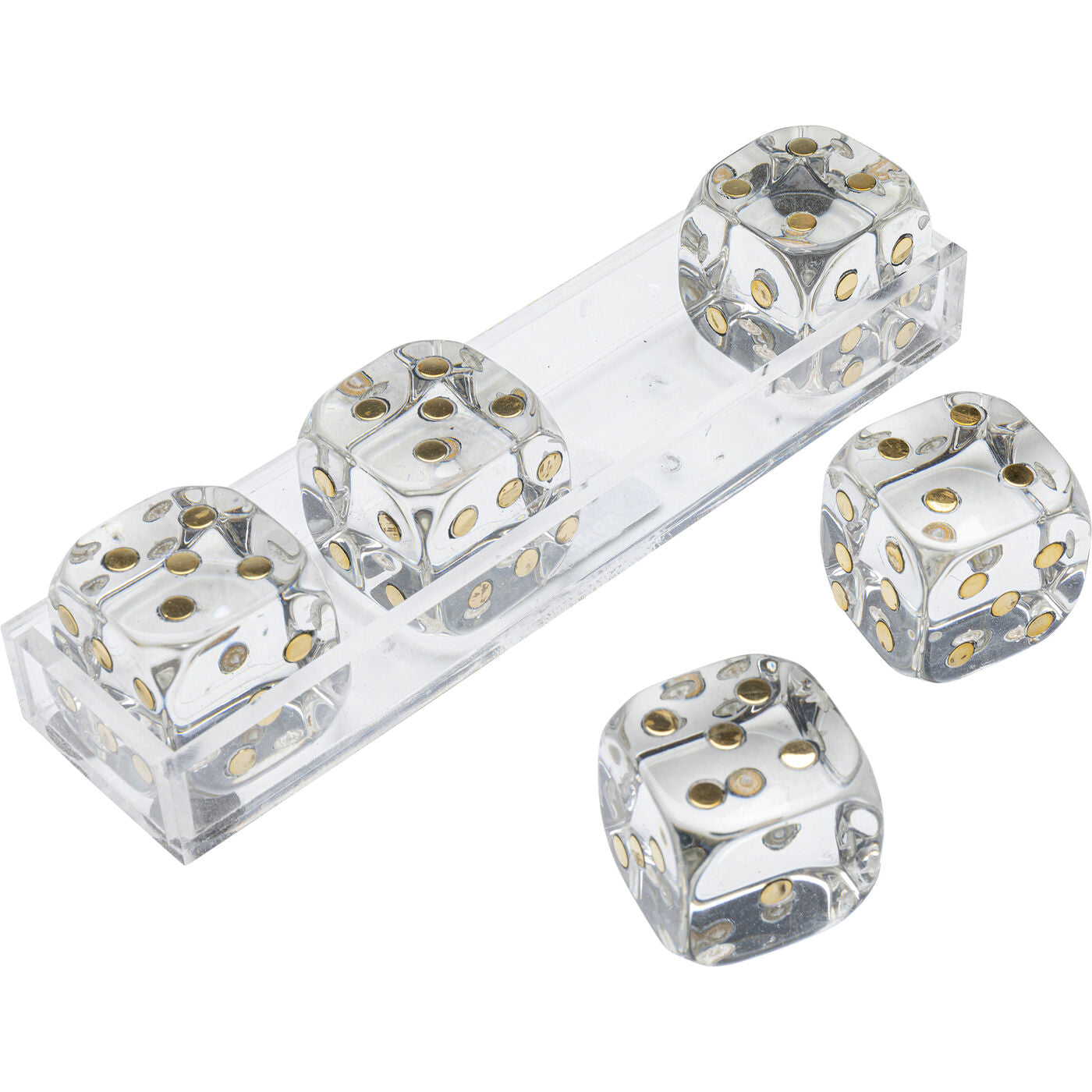 Deco Object Dice Transparent 17x4cm