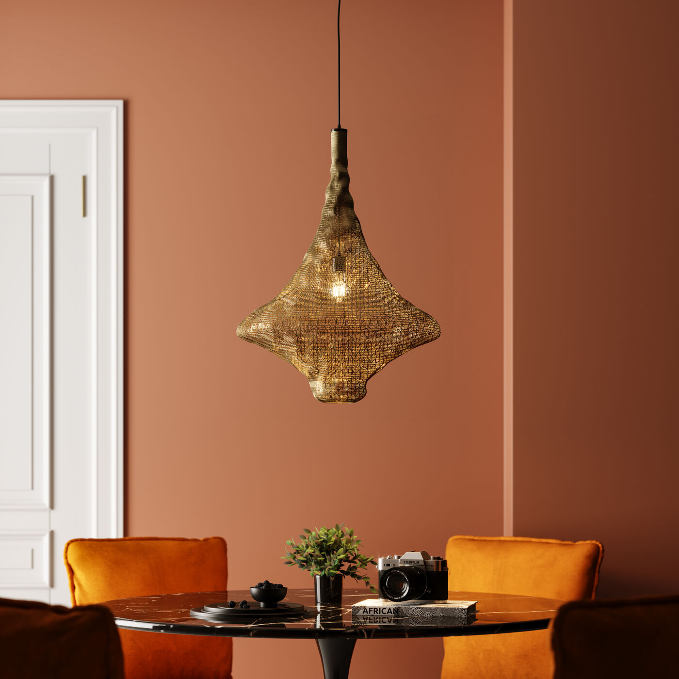 Pendant Lamp Cocoon Gold √ò51cm