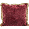 Red Velvet Cushion 45x45cm 