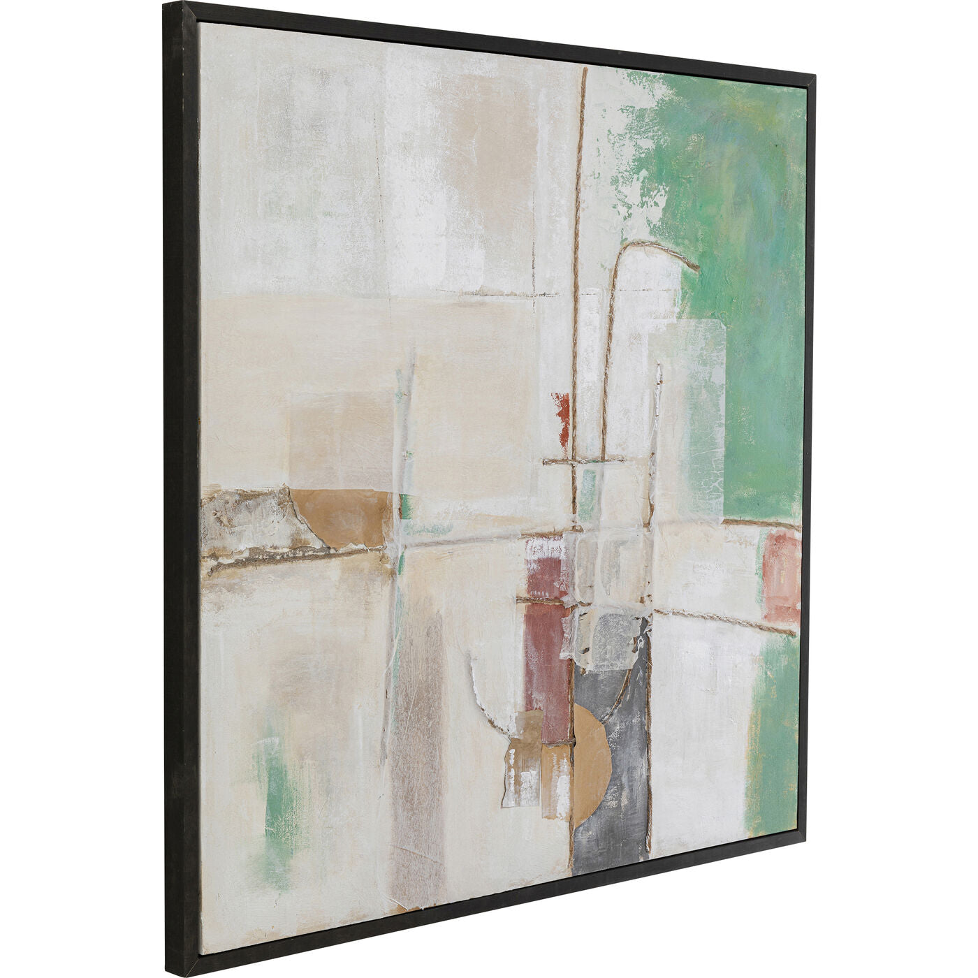 Framed Picture Dust Green 120x120cm