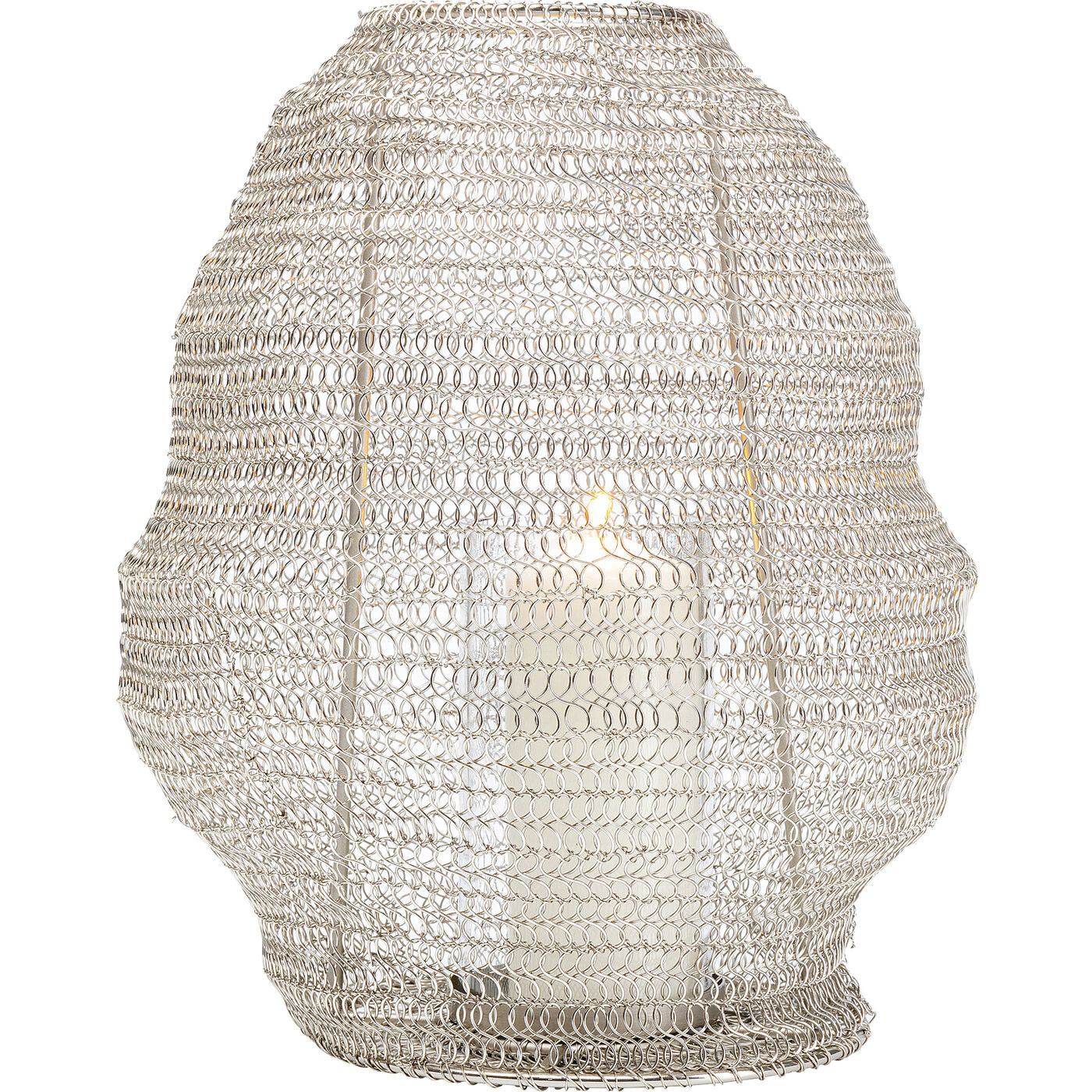 Lantern Mesh Silver Ø30cm