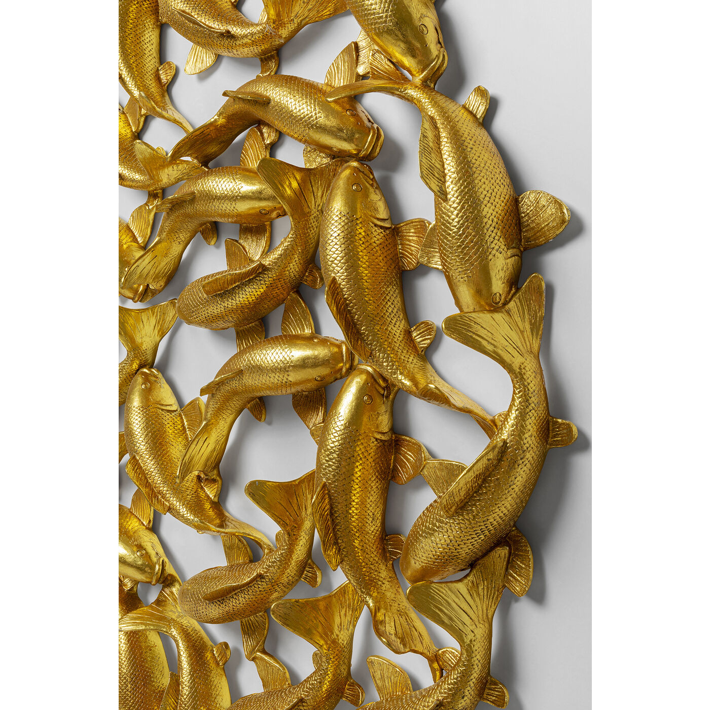 Wall Object School of Koi Gold √ò160cm