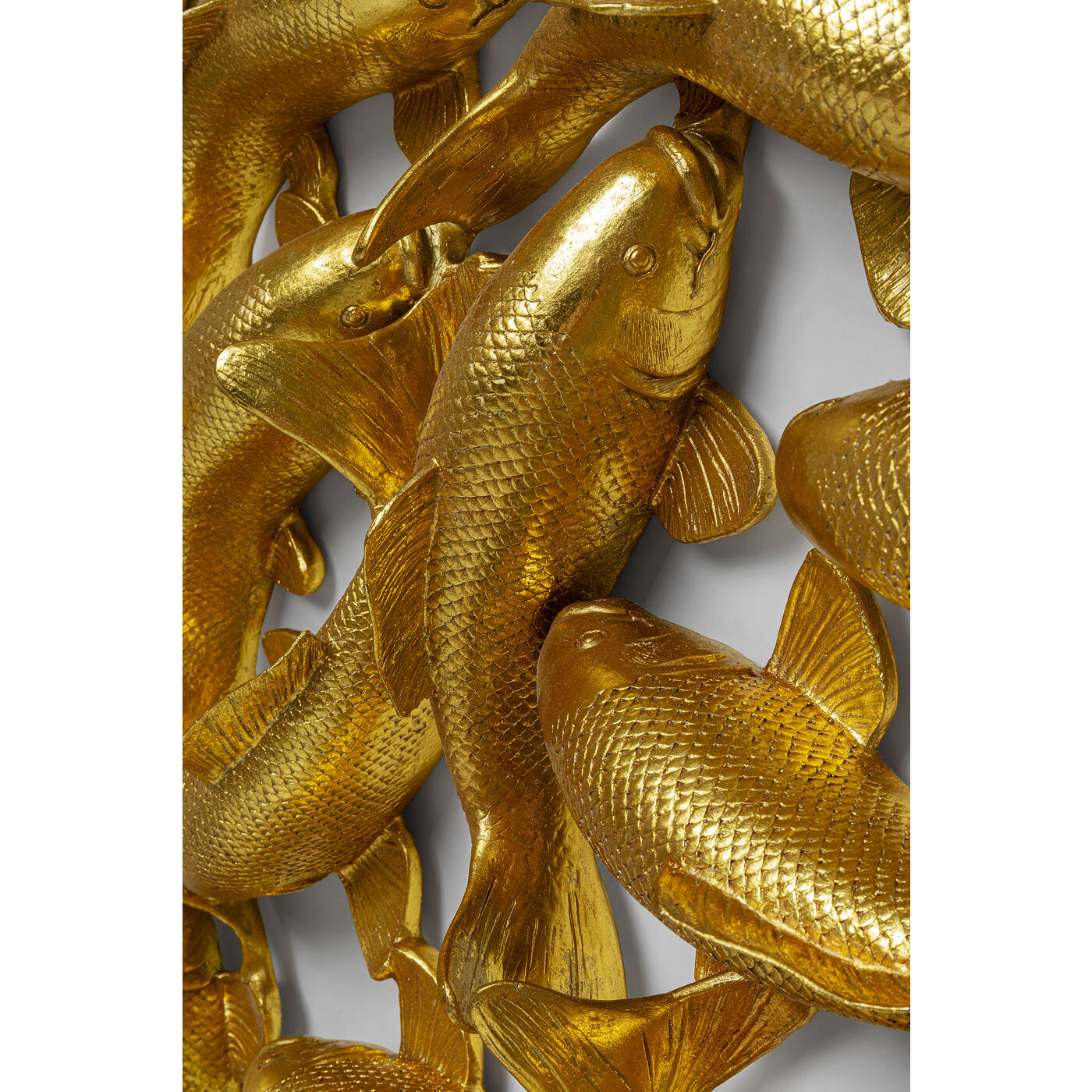 Wall Object School of Koi Gold √ò160cm