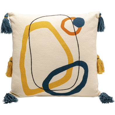 Modern Cushion Art Circles