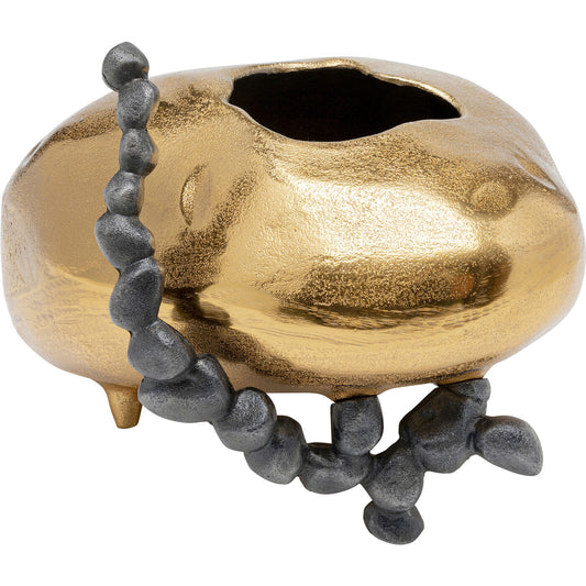 Vase Art Stones Gold 16cm