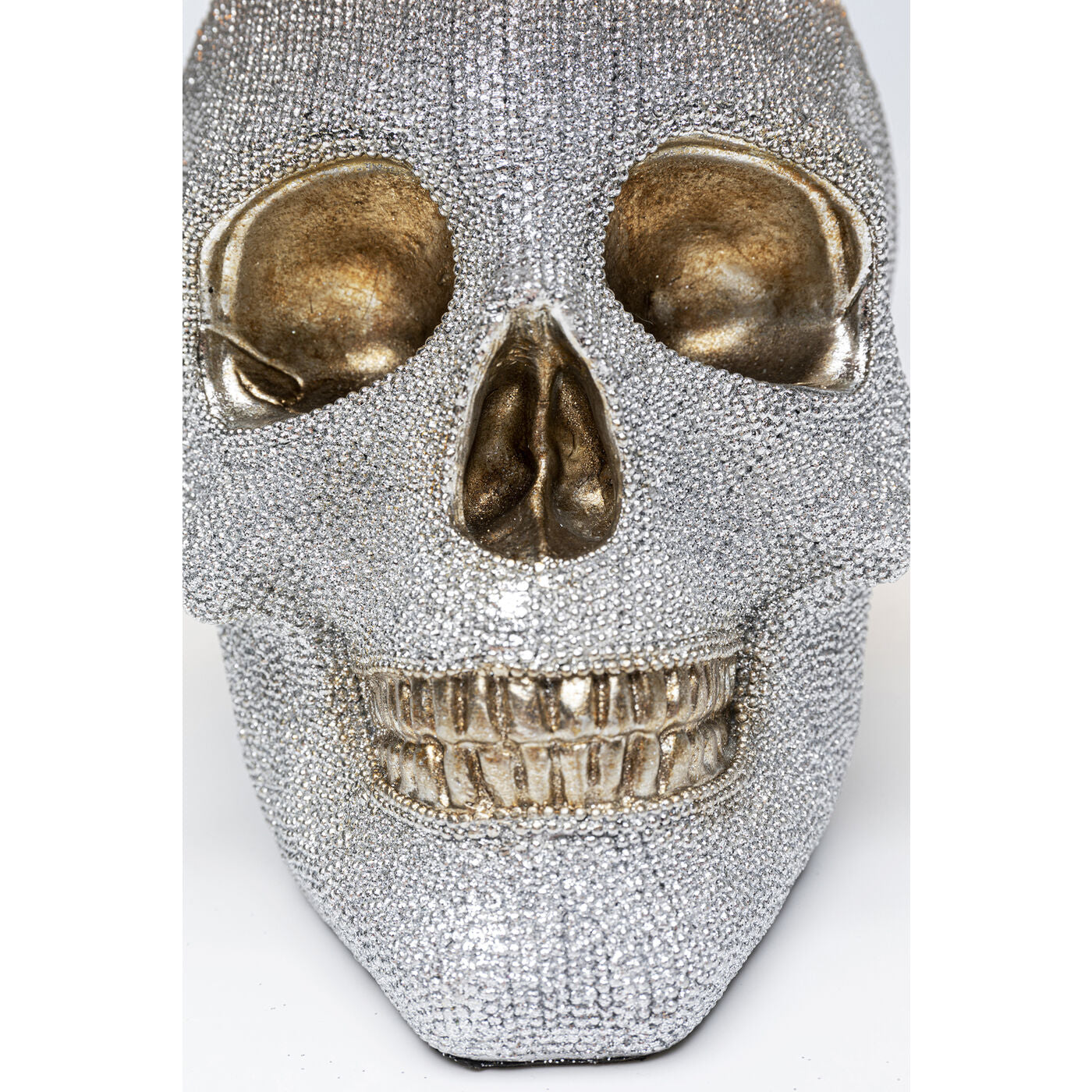 Table Lamp Skull Crystals Front 44cm