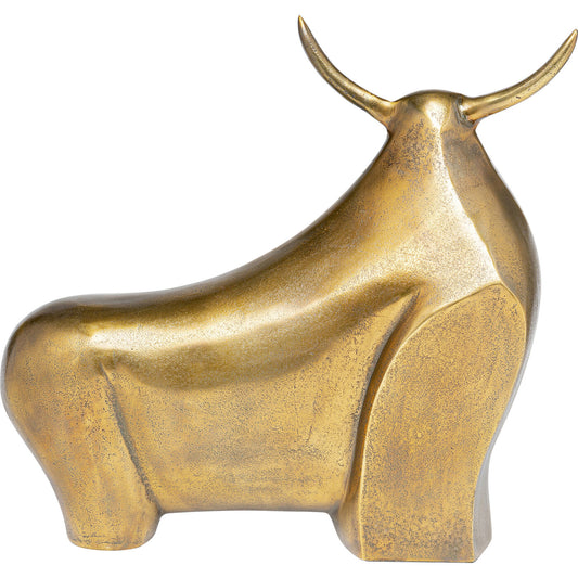 Deco Figurine Proud Bull Brass 51cm