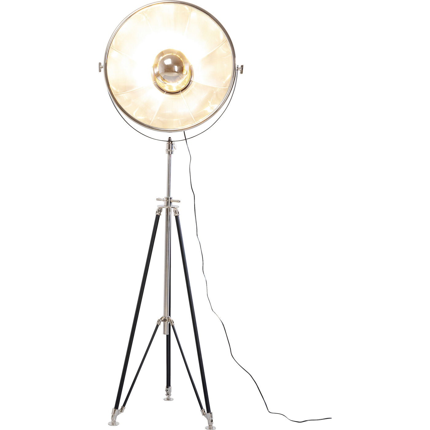 Floor Lamp Cinema Silver 190cm