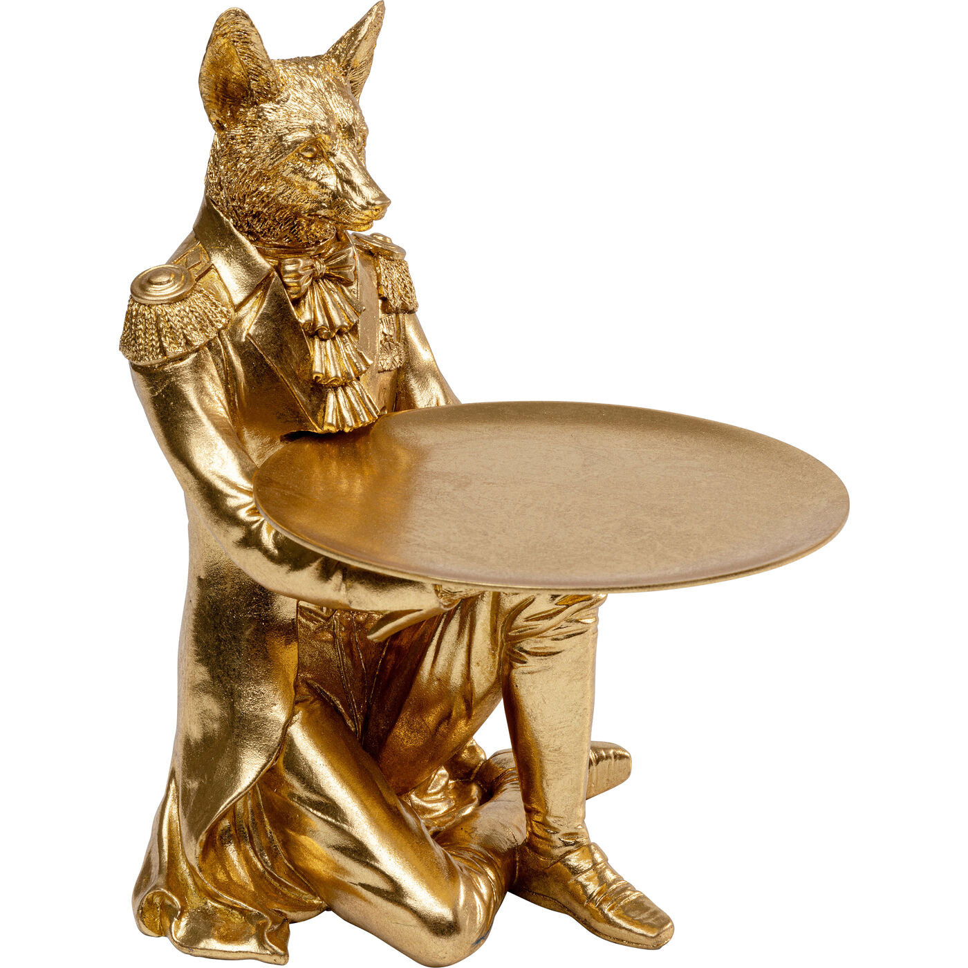 Deco Figurine Sitting Waiter Fox 36cm