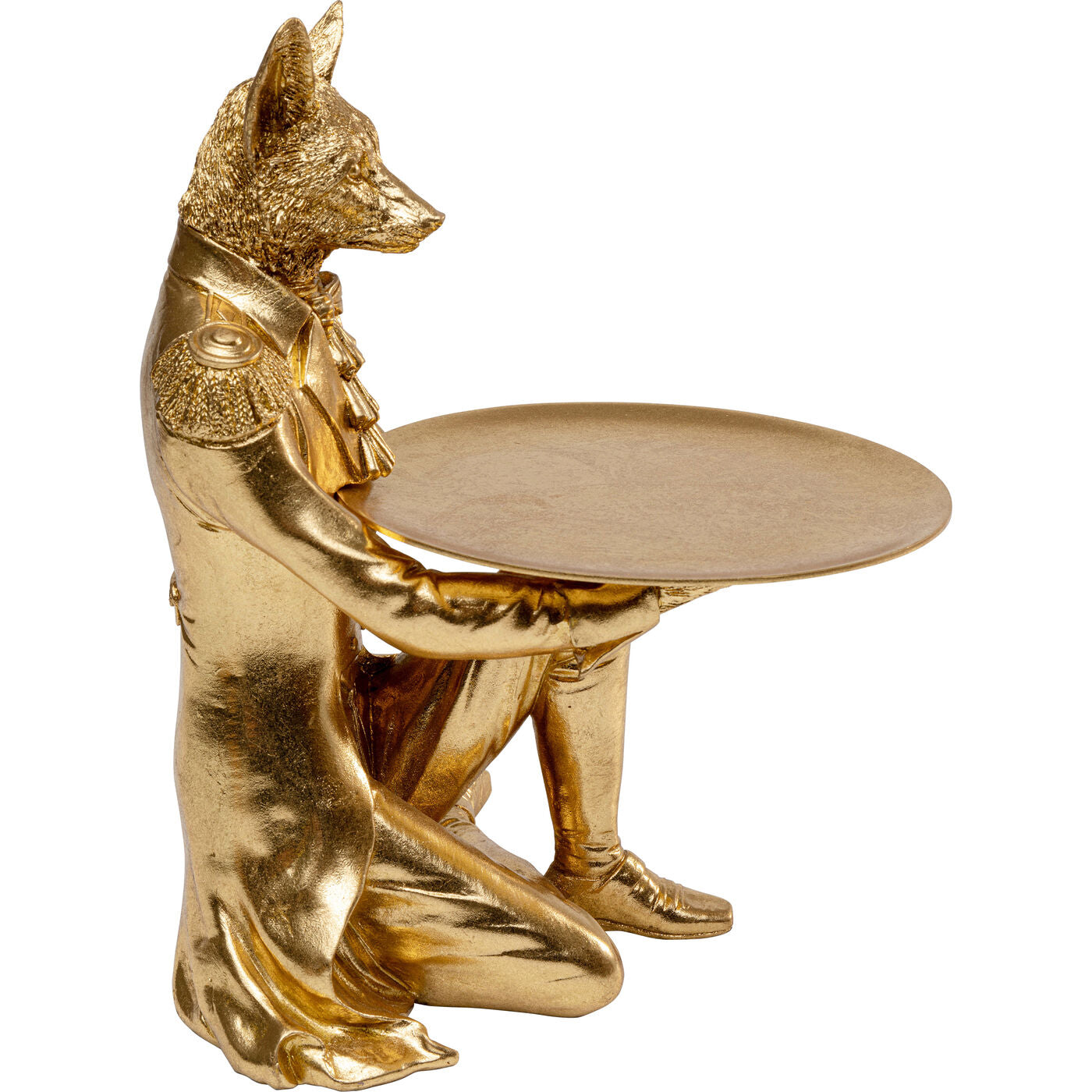 Deco Figurine Sitting Waiter Fox 36cm