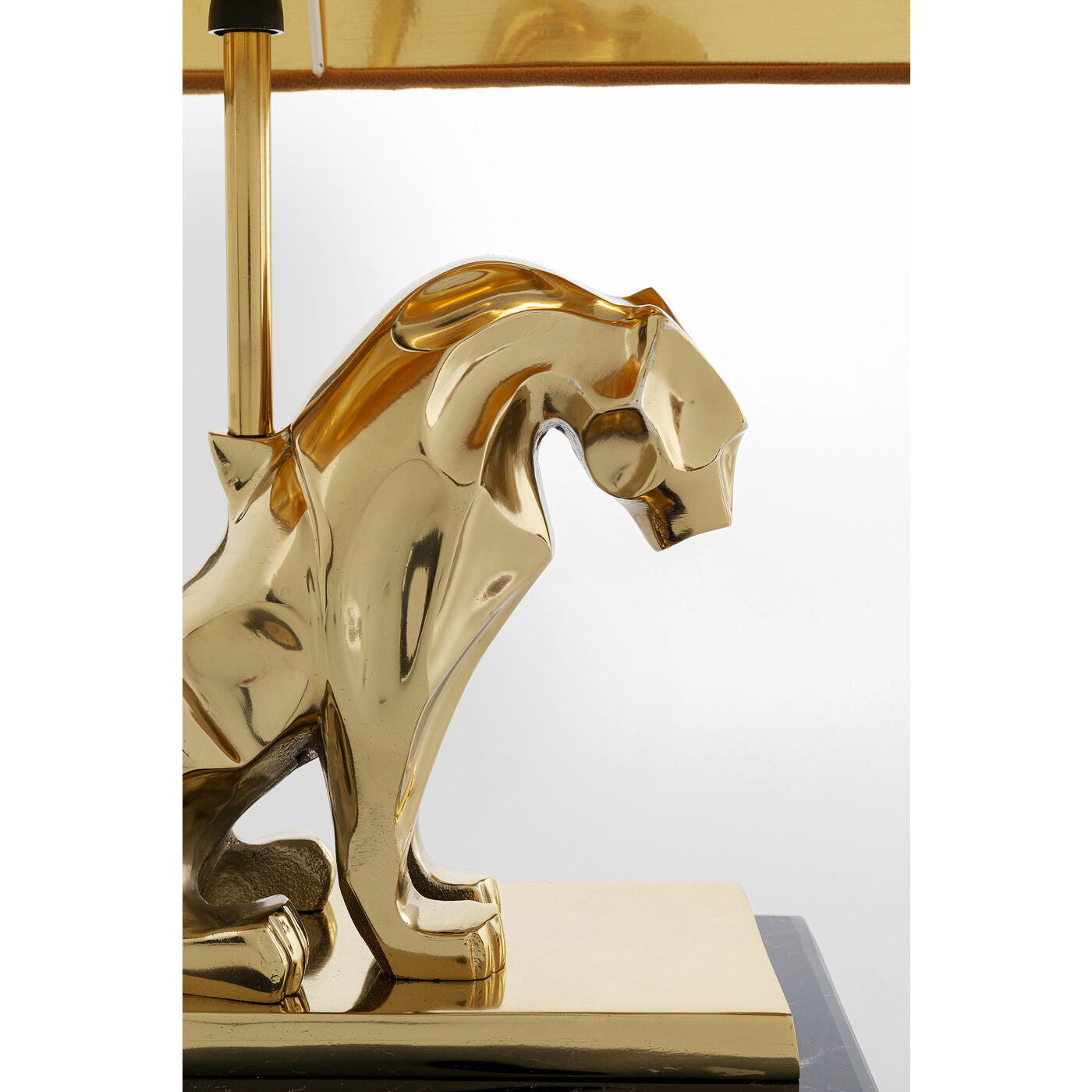 Table Lamp Geometric Leopard Brown 36cm