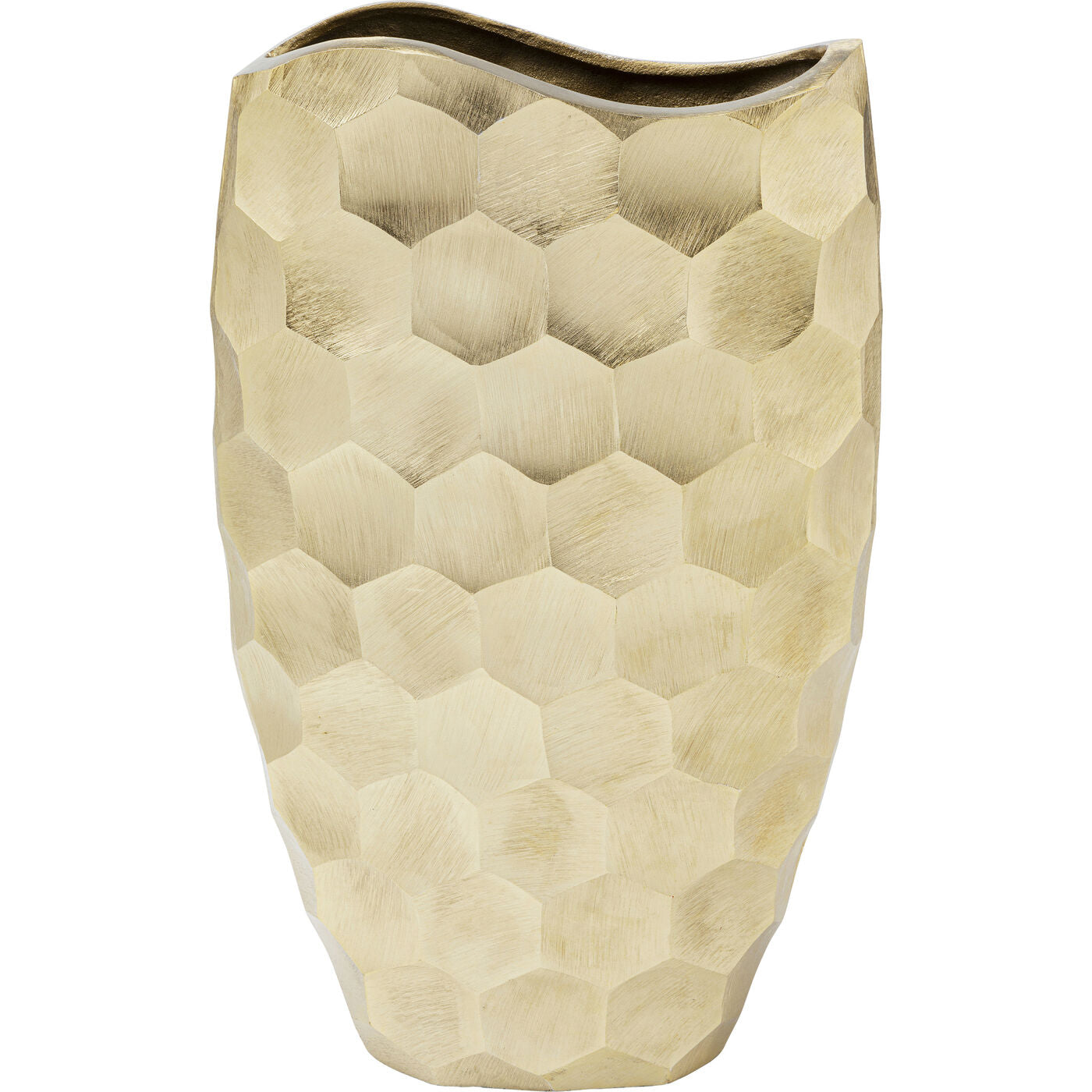 Deco Vase Sacramento Comb Champagner Gold 59cm