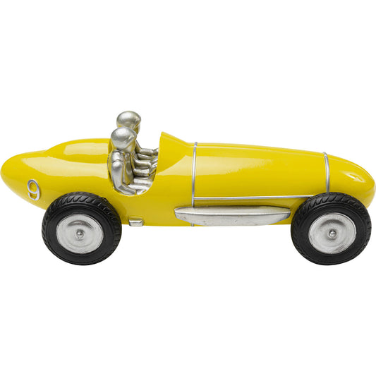 Deco Object Racing Car Yellow 9cm