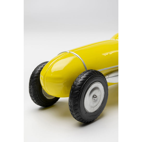 Deco Object Racing Car Yellow 9cm