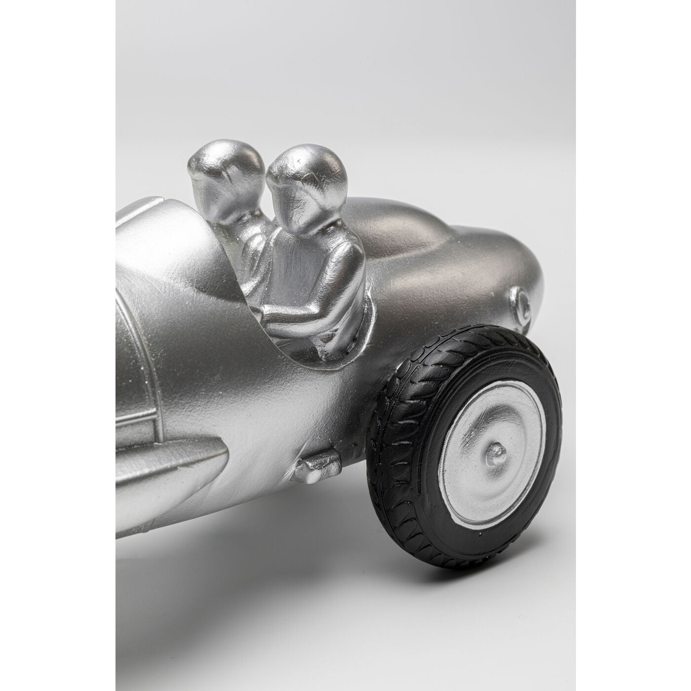 Deco Object Racing Car Silver 9cm