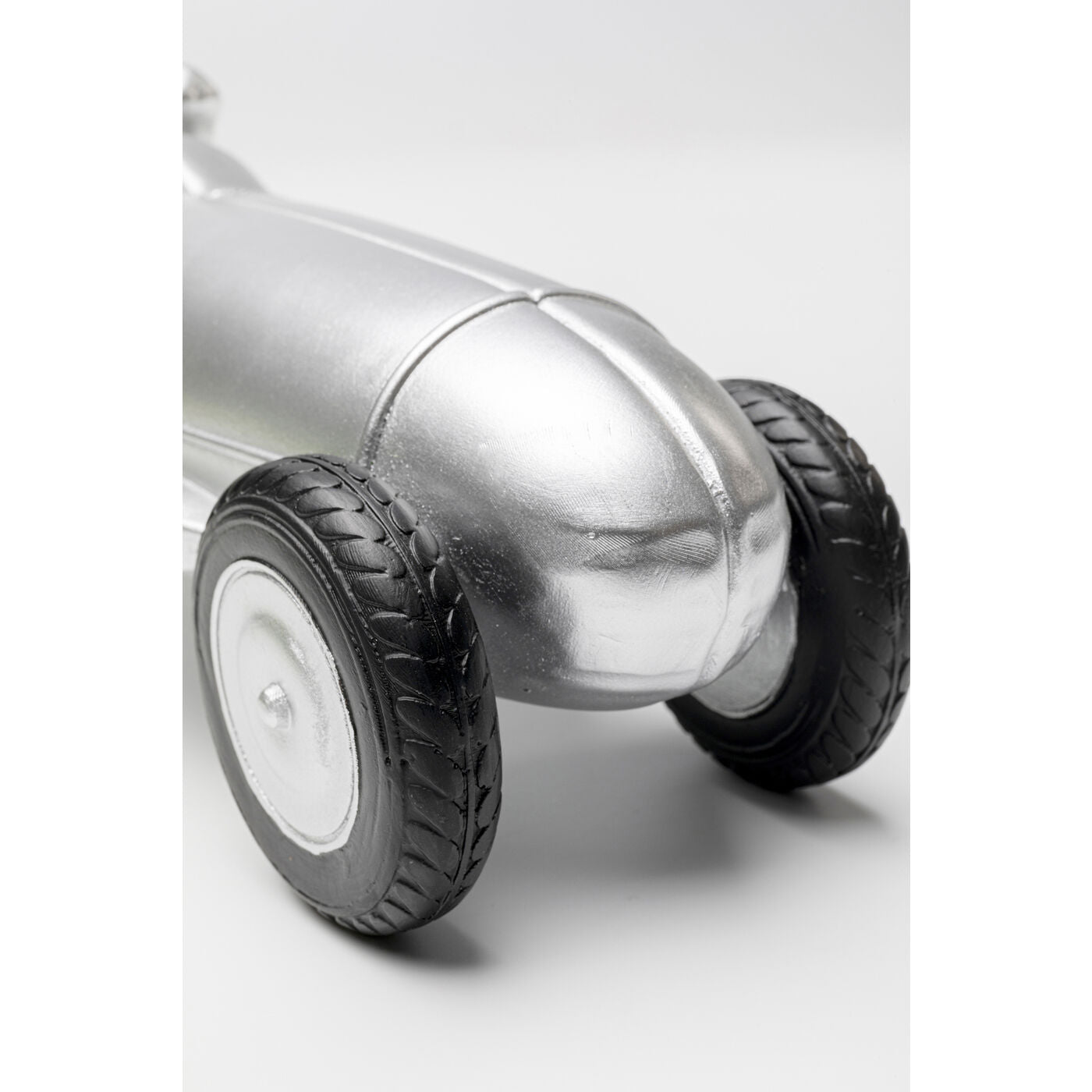 Deco Object Racing Car Silver 9cm