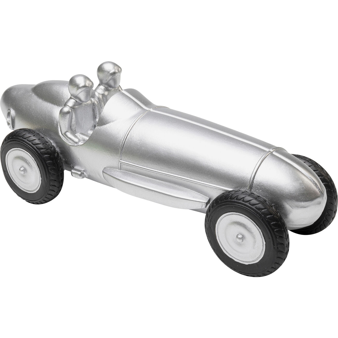 Deco Object Racing Car Silver 9cm