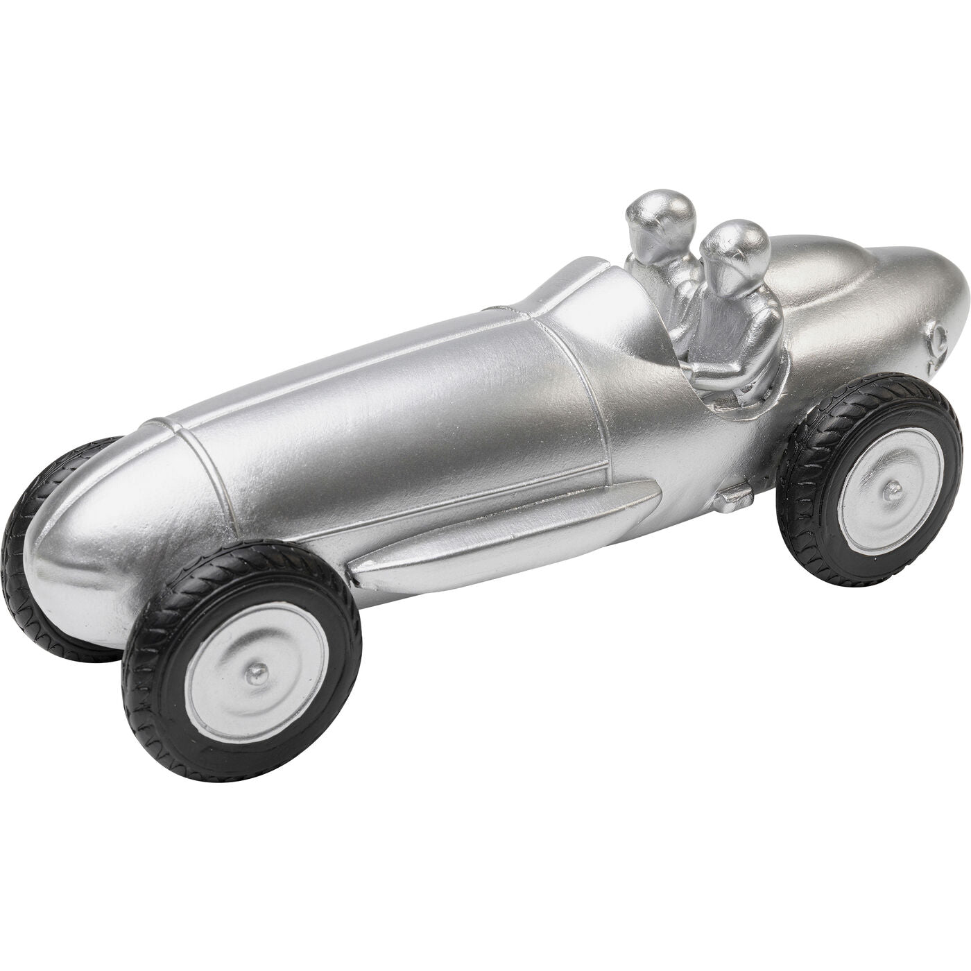 Deco Object Racing Car Silver 9cm