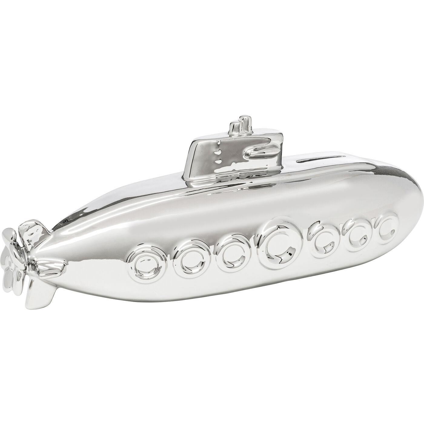 Money Box Submarine Silver 11cm