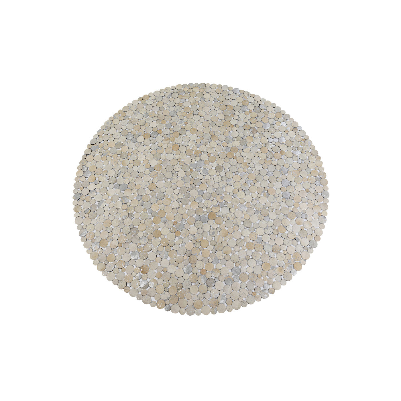 Round Beige Rug