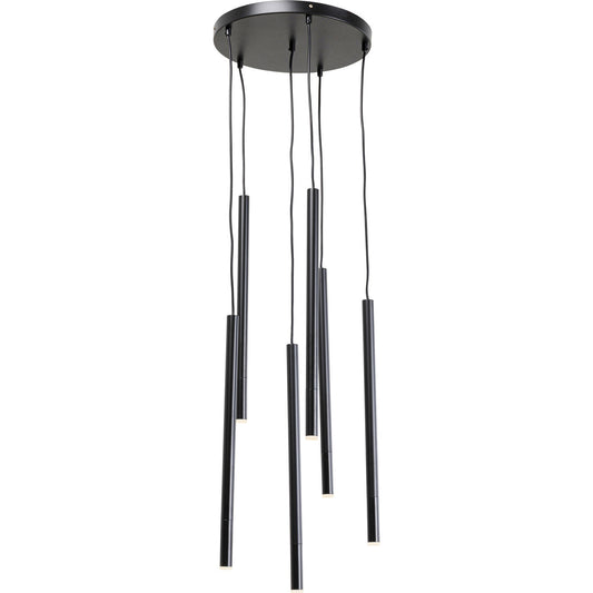 Pendant Lamp Living Vegas Round Black Matt √ò35cm